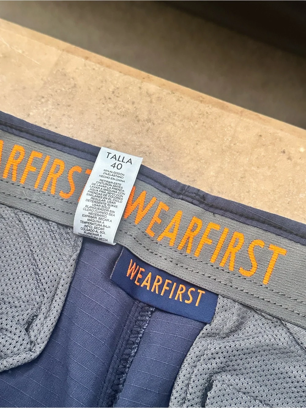 Men's Navy Cargo Shorts with Web Belt